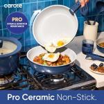 27-Piece Nonstick Ceramic Cookware Set in Navy