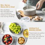 Ceramic Mixing Bowls with Lids - Set of 4