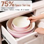 21-Piece Nonstick Ceramic Cookware Set in Pink