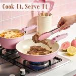 21-Piece Nonstick Ceramic Cookware Set in Pink