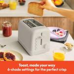 Bella 2 Slice Toaster with Shade Control and Features