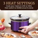 Elite Gourmet Electric 2Qt Oval Slow Cooker