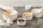 KooK Stackable Ceramic Serving Bowls with Lids