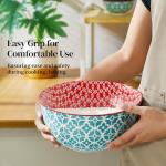 Colorful Ceramic Mixing Bowls Set of 3