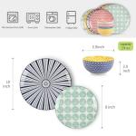Colorful 12-Piece Ceramic Dinnerware Set for 4