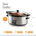 Digital 7-Quart Slow Cooker with Locking Lid