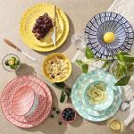 Colorful 12-Piece Ceramic Dinnerware Set for 4