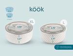 KooK Stackable Ceramic Serving Bowls with Lids