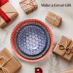 Colorful Ceramic Mixing Bowls Set of 3