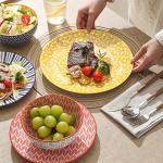 Colorful 12-Piece Ceramic Dinnerware Set for 4