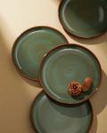 Sage Green Stoneware Dinnerware Set for 4