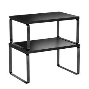 Stackable Kitchen Organizer Shelves, Set of 2