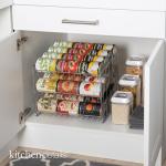3-Tier Chrome Can Organizer for Easy Access