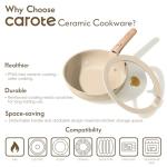 25PCS Non-Stick Ceramic Cookware Set