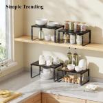 Stackable Kitchen Organizer Shelves, Set of 2