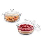 Libbey 2-Piece Glass Casserole Dishes with Lids