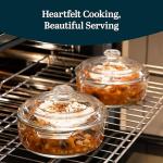 Libbey 2-Piece Glass Casserole Dishes with Lids