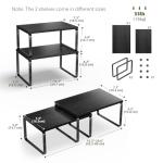 Stackable Kitchen Organizer Shelves, Set of 2