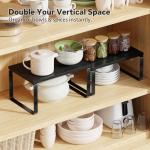 Stackable Kitchen Organizer Shelves, Set of 2