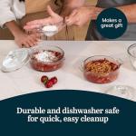 Libbey 2-Piece Glass Casserole Dishes with Lids