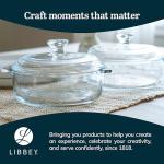 Libbey 2-Piece Glass Casserole Dishes with Lids