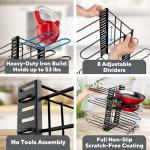 8-Tier Adjustable Pot and Pan Organizer Rack