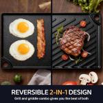 16.7" Cast Iron Reversible Grill/Griddle Pan