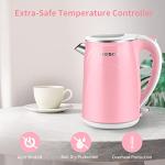 MEISON 1.5L Double Wall Electric Kettle - Pink
