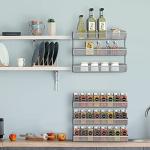 2 Pack Spice Rack Organizer - 3 Tier Storage