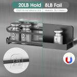 LucyCaz Wall Mounted Spice Rack with Hooks