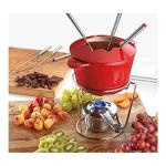 Cuisinart 13-Piece Red Cast Iron Fondue Set
