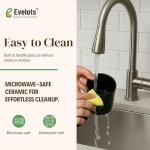 Evelots Mini Fondue Pot Set with Forks & Candles