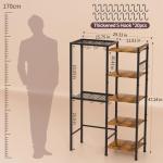 5-Tier Pot and Pan Organizer Rack with Hooks