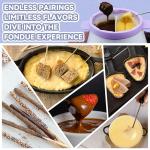 Electric Fondue Pot Set with 2 Pots