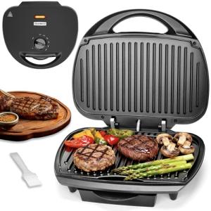 SugarWhisk Family-Sized Electric Indoor Grill