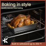 Swiss Loaf Pan Set - 4-Piece Nonstick Bakeware