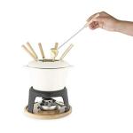 Cast Iron Fondue Set with Stand and Forks