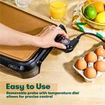 BELLA Non-Stick Copper Griddle, Easy Clean, 10” x 16”