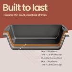 Swiss Loaf Pan Set - 4-Piece Nonstick Bakeware