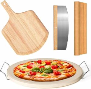 Set of 5 33cm Pizza Stones with Accessories