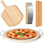 Set of 5 33cm Pizza Stones with Accessories