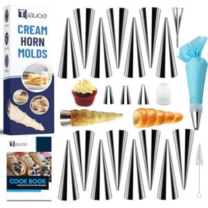 23-Piece Non-Stick Cream Horn Baking Set