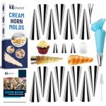 23-Piece Non-Stick Cream Horn Baking Set
