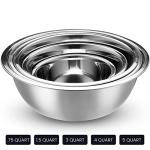 WHYSKO 10-Piece Stainless Steel Mixing Bowl Set
