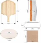Set of 5 33cm Pizza Stones with Accessories