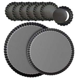 Tart Pan Set with Mini Pans - 8 Pack