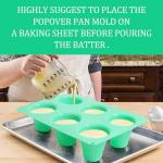 Zorazio Nonstick 2-Pack Silicone Popover Pans