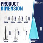 23-Piece Non-Stick Cream Horn Baking Set