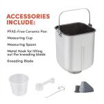 Elite Gourmet Programmable Bread Maker with Ceramic Pan