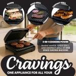 Gourmia Indoor Grill & Panini Maker for 4